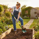 Premium Heavy Duty Garden Digging Spade with Ash Shaft and Ergonomic Grip, 28" Length