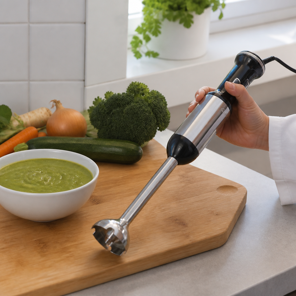 800W Commercial Hand Blender with chopper, jug and whisk