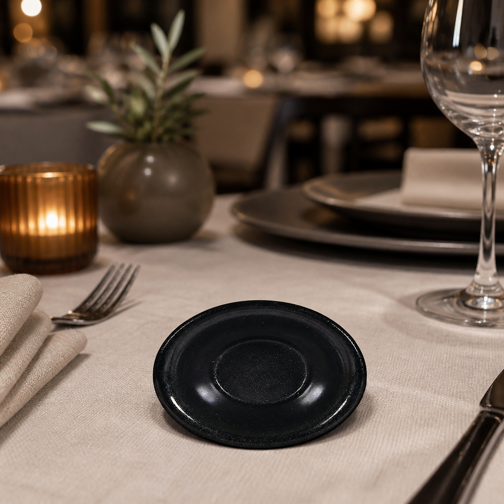 Commercial Black Stoneware Ramekins 40ml 6 Pack