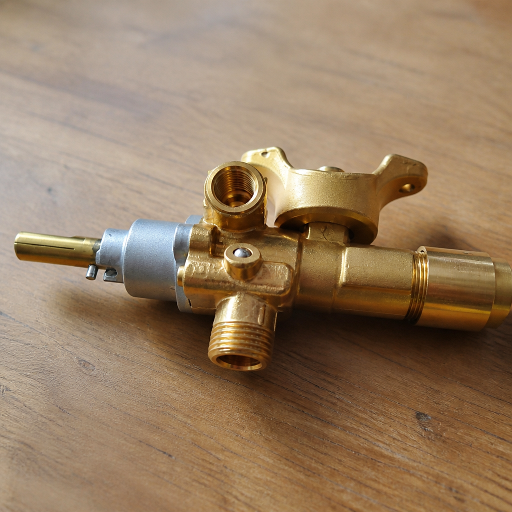 Commercial safety valve for gas ovens, 75mm high, 212mm deep