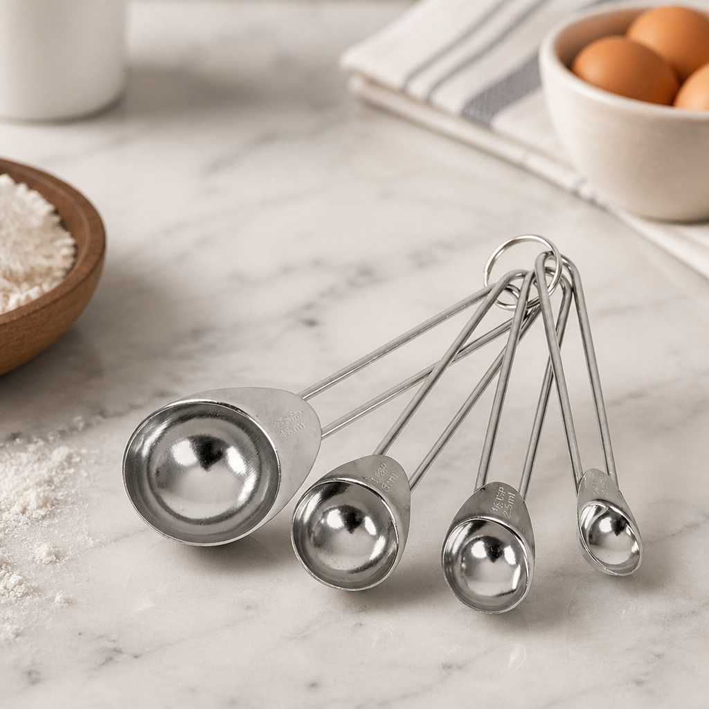 Commercial Measuring Spoon Set 1.25ml to 15ml Stainless Steel