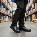 Professional Slip-On Safety Shoe with Shock Absorbing Outsole, Sizes 6-12, Ideal for Office and Site Use