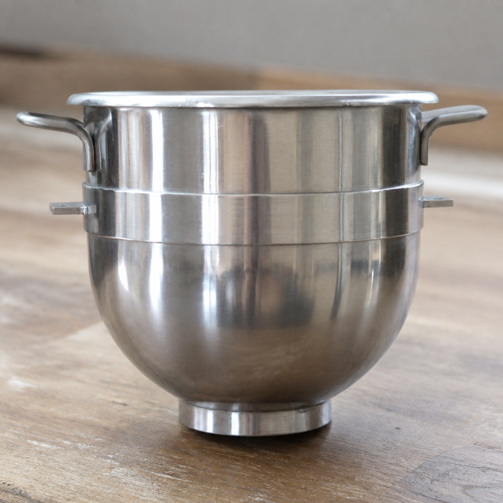 Commercial stainless steel bowl for planetary mixer 358mm high