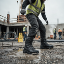 Premium Waterproof Safety Boots with Fibreglass Toe Cap for Ultimate Protection and Comfort - Sizes 3-14