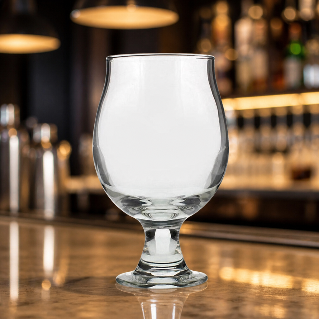 Commercial Belgian Beer Glasses 390ml 12 Pack Stemmed