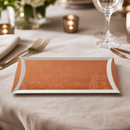 Crushed Velvet Copper Rectangle Trays 320x160mm 6 Pack