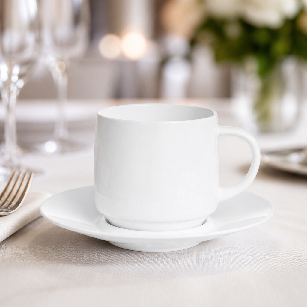 Commercial Baril Saucers 140mm for hot beverages, 24 pack