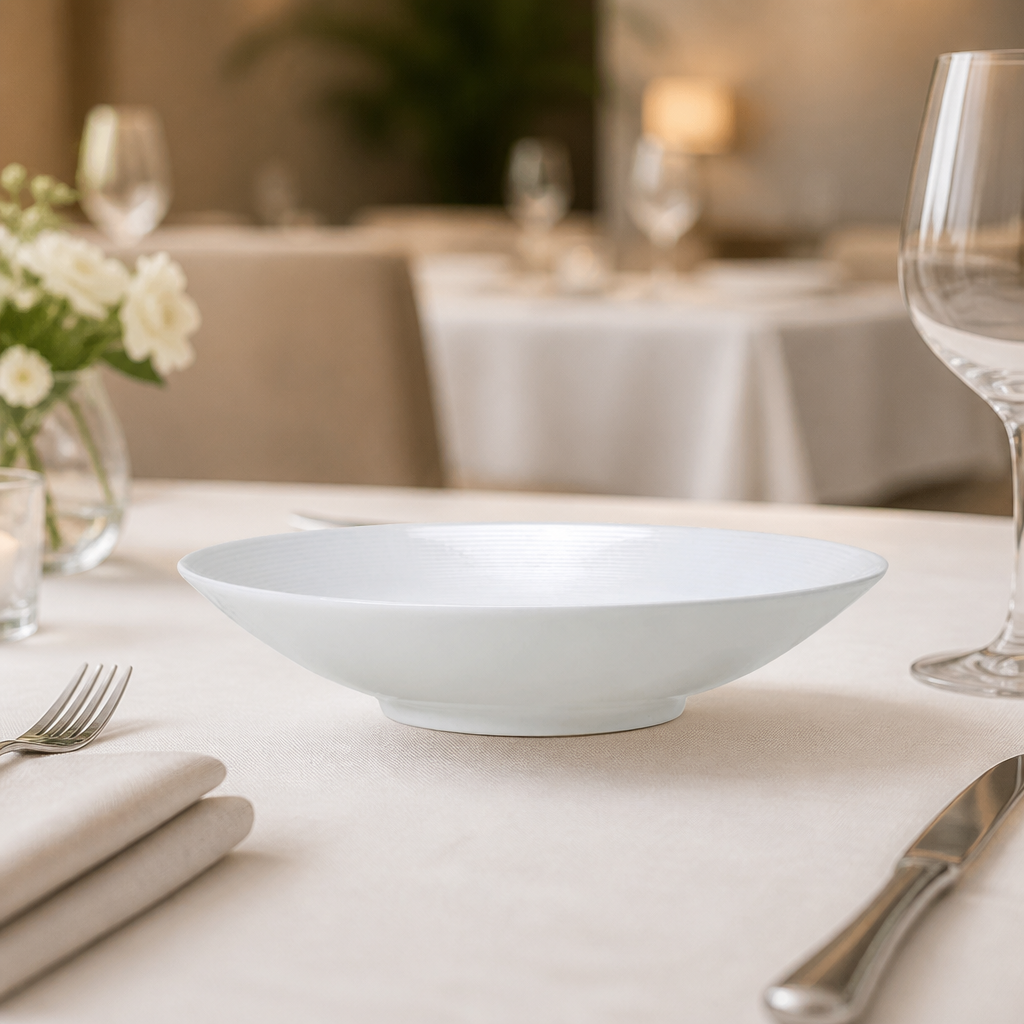 240mm Commercial Spiro Coupe Bowls - 12 Pack Bone China