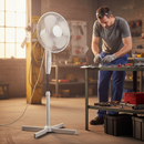 Premium Electric Pedestal Fan 16" with Adjustable Tilt, Multiple Speed Settings, and Oscillating Feature for Enhanced Air Circulation