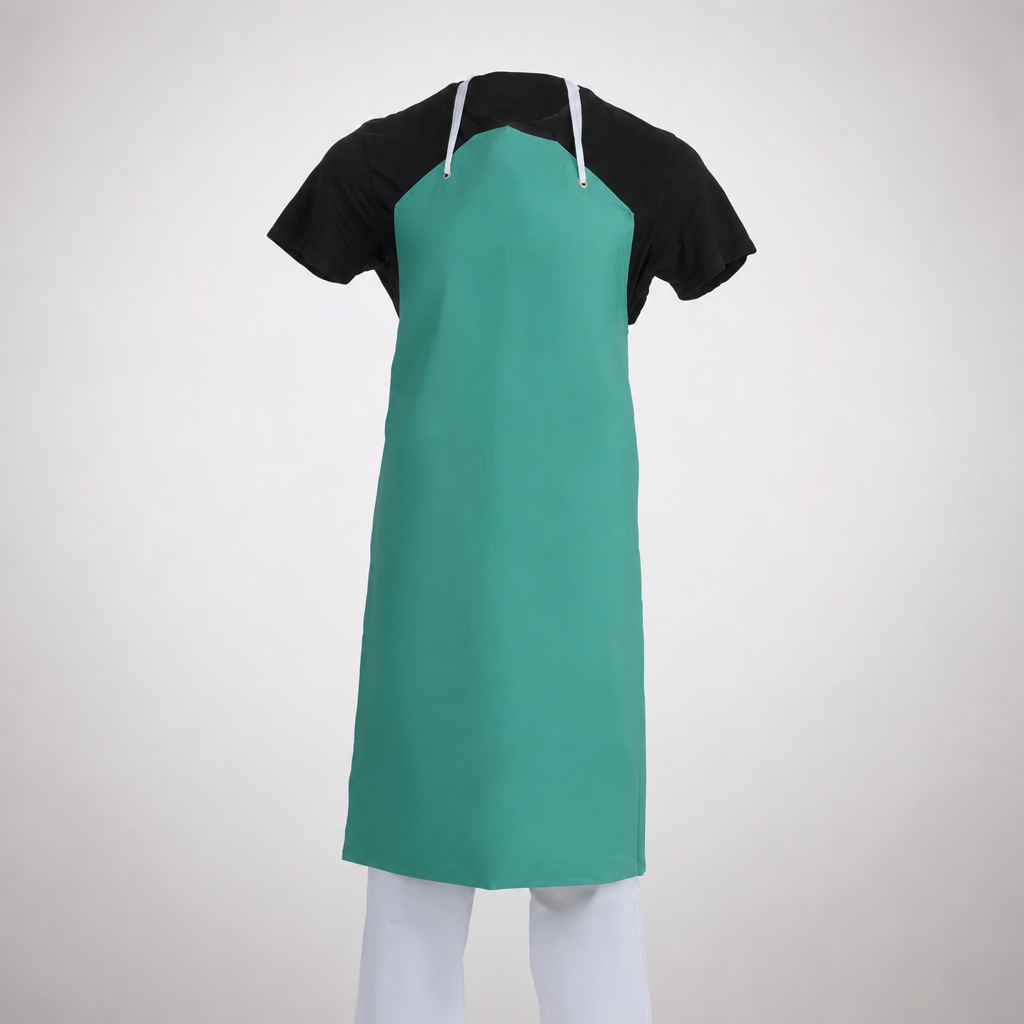 Heavy Duty Waterproof Bib Apron Green 910mm x 1060mm