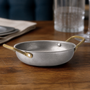 Commercial Balti Dishes Set of 6 with Brass Handles 150mm