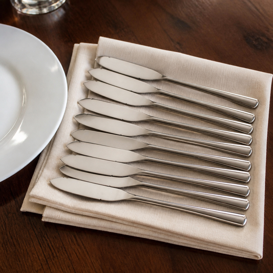 Commercial Fish Knife Set 12 Pack Stainless Steel Cutlery