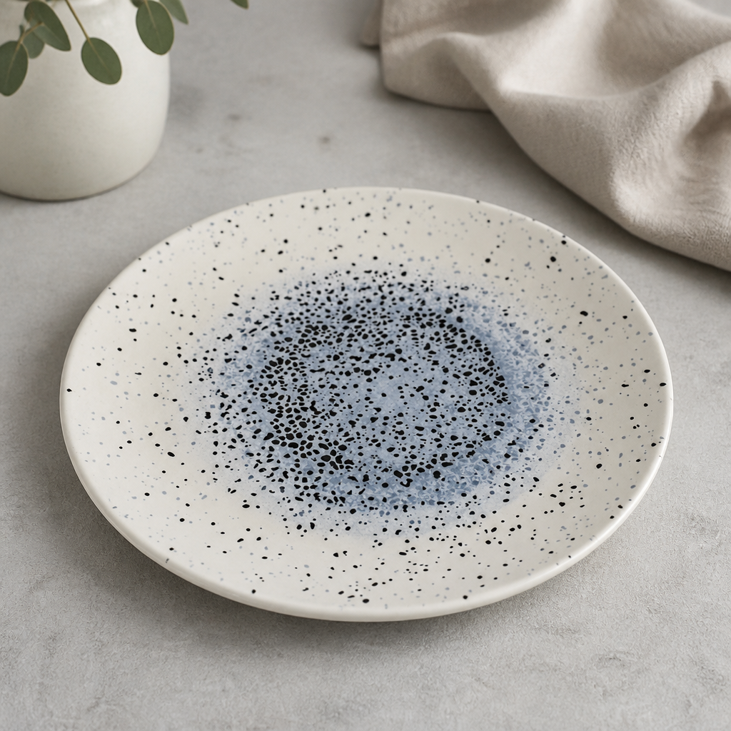 Commercial Round Plates 286mm Blue Super Vitrified Porcelain 12 Pack