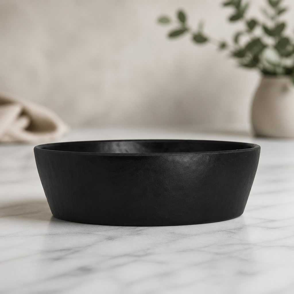 Commercial Ramen Bowls Black 179mm BPA-Free Melamine 12 Pack