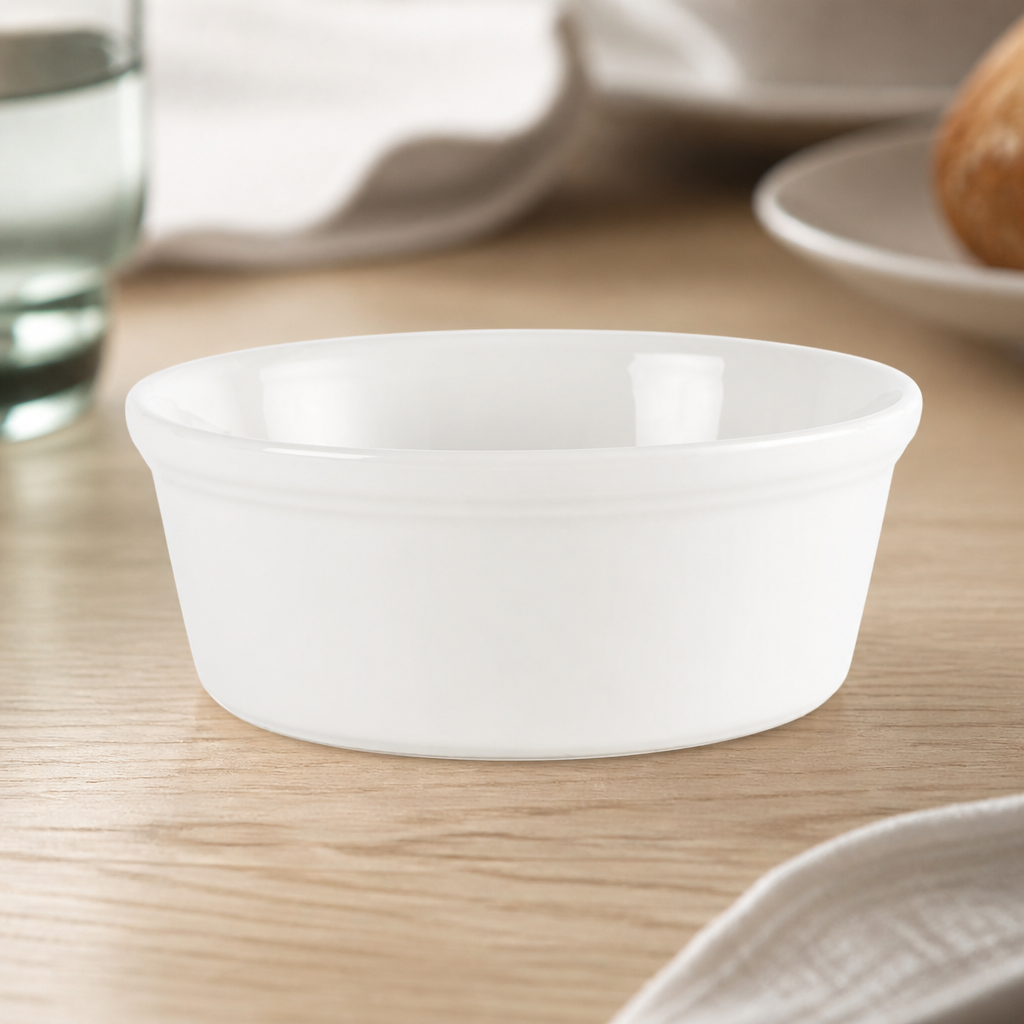Commercial Round Pie Dishes 133mm 341ml Porcelain 12 Pack