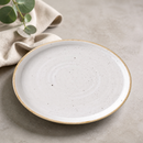 Commercial Walled Plates 6 1/8" Rustic Hand Decorated 6 Pack