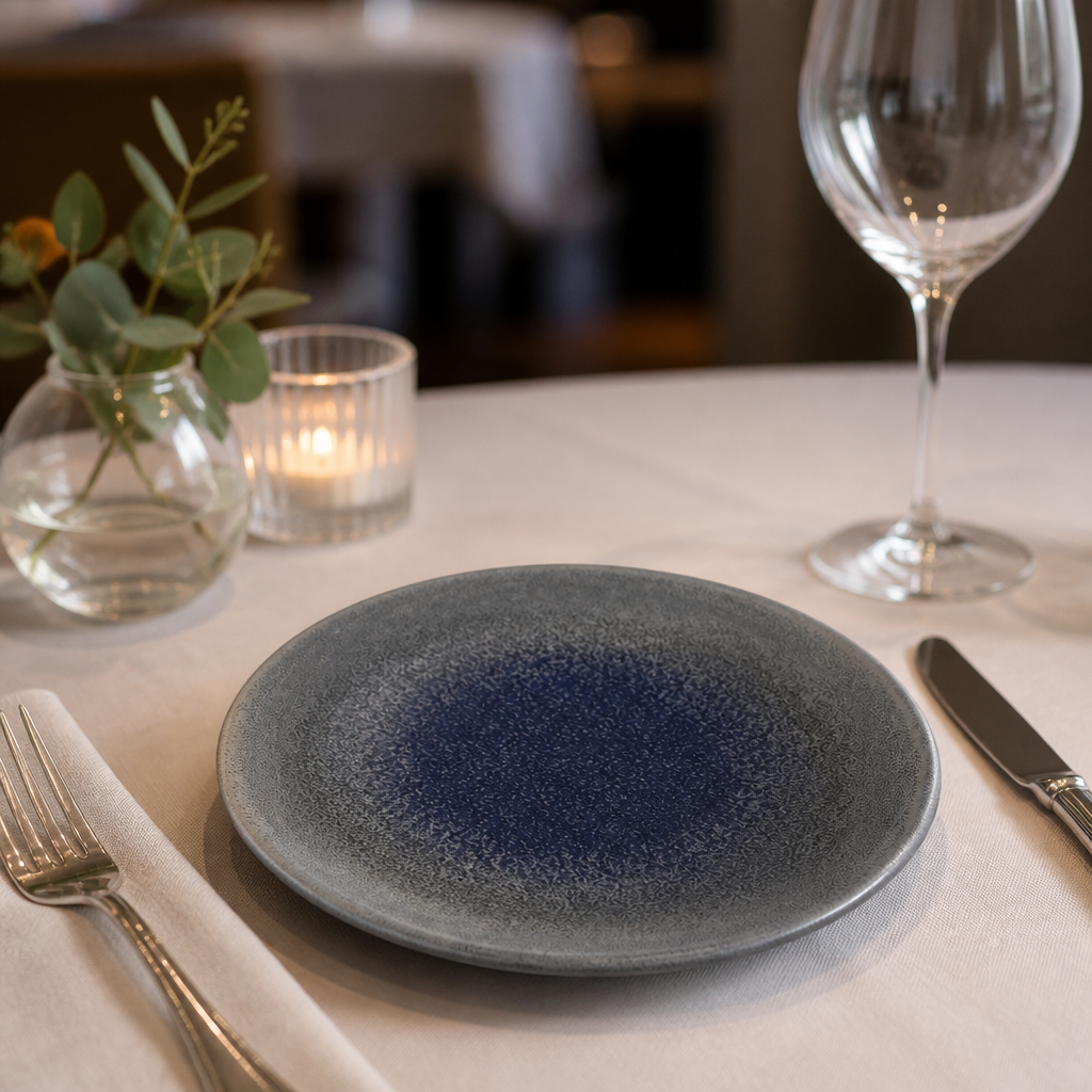 Commercial Coupe Plates Grey 165mm - 12 Pack