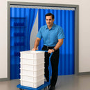 PVC Strip Curtain Quick Mount – Transparent Blue Colour, Flexible Use