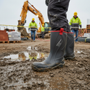 Premium Waterproof Insulated Full Safety Wellington Boots S5 CI SRC - Lightweight, Flexible, Easy to Clean
