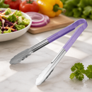 300mm Commercial Colour Coded Serving Tongs Purple