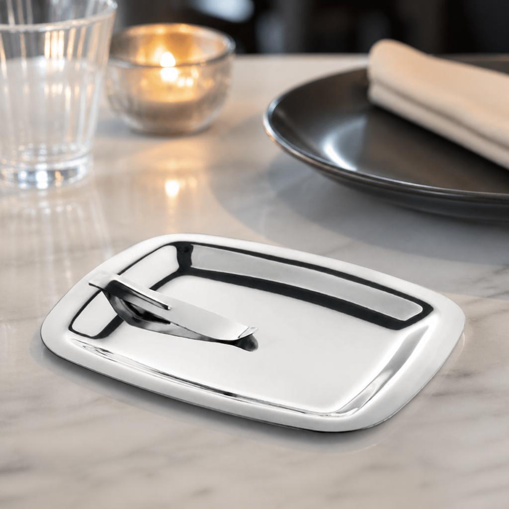 Stainless Steel Bill Presenter Tray 150x120mm Commercial Use