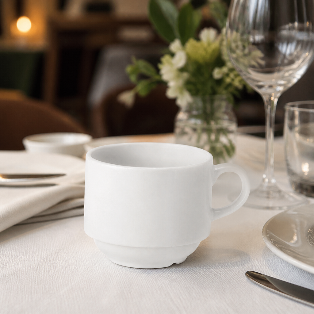 200ml Pure Stacking Cups - 24 Pack Commercial Tableware