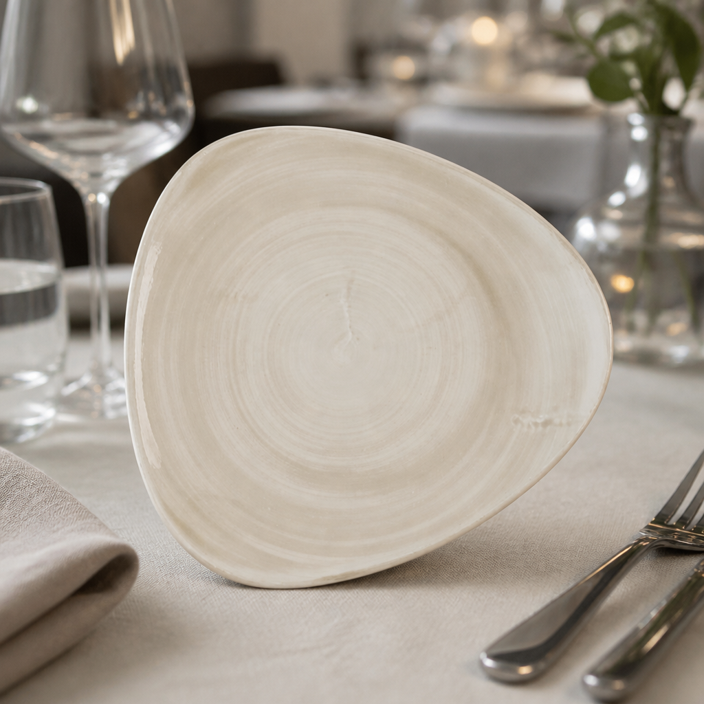 Commercial Canvas Natural Plates 228mm - 12 Pack