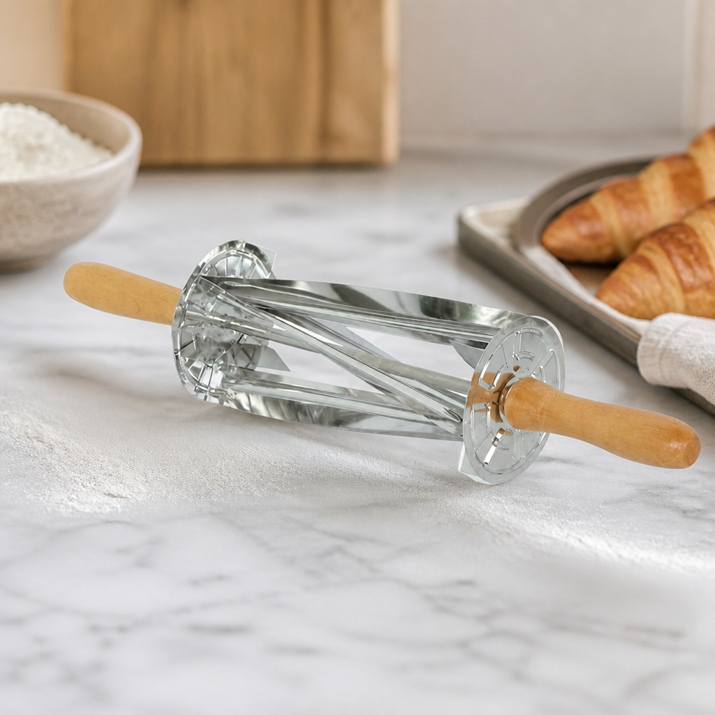 Commercial Croissant Roller Cutter Stainless Steel 510mm