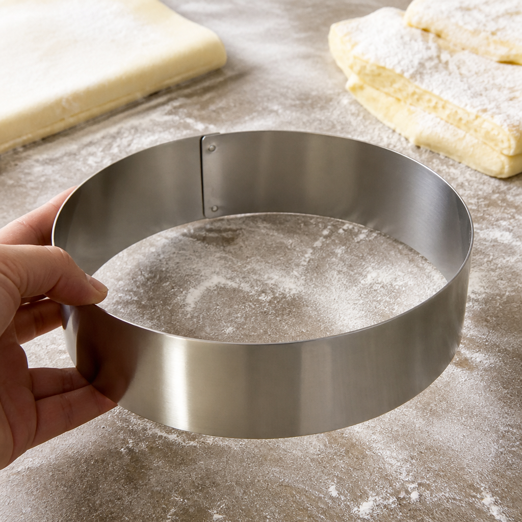 Commercial Stainless Steel Mousse Ring 60 x 200mm