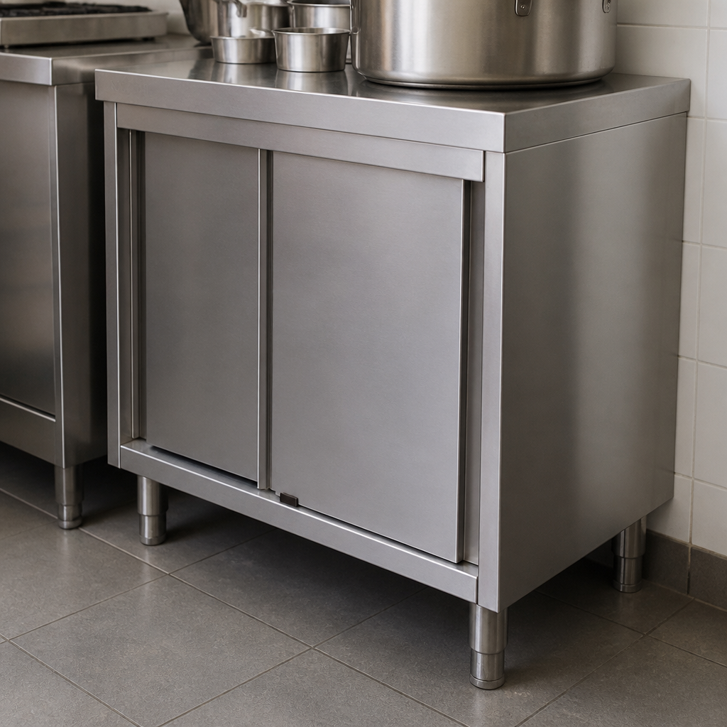 Commercial Stainless Steel Cupboard 900x900mm for kitchen storage