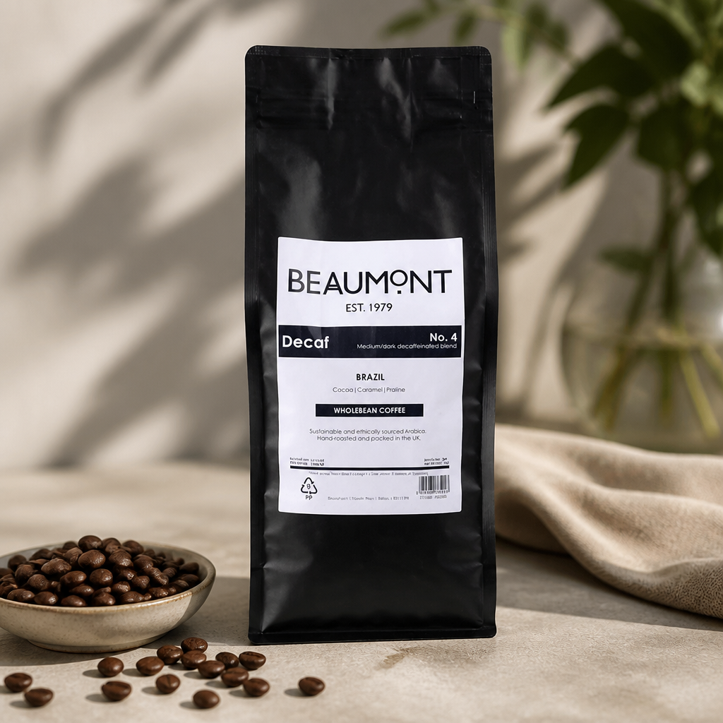 Decaf Coffee Beans 1kg bag for commercial use