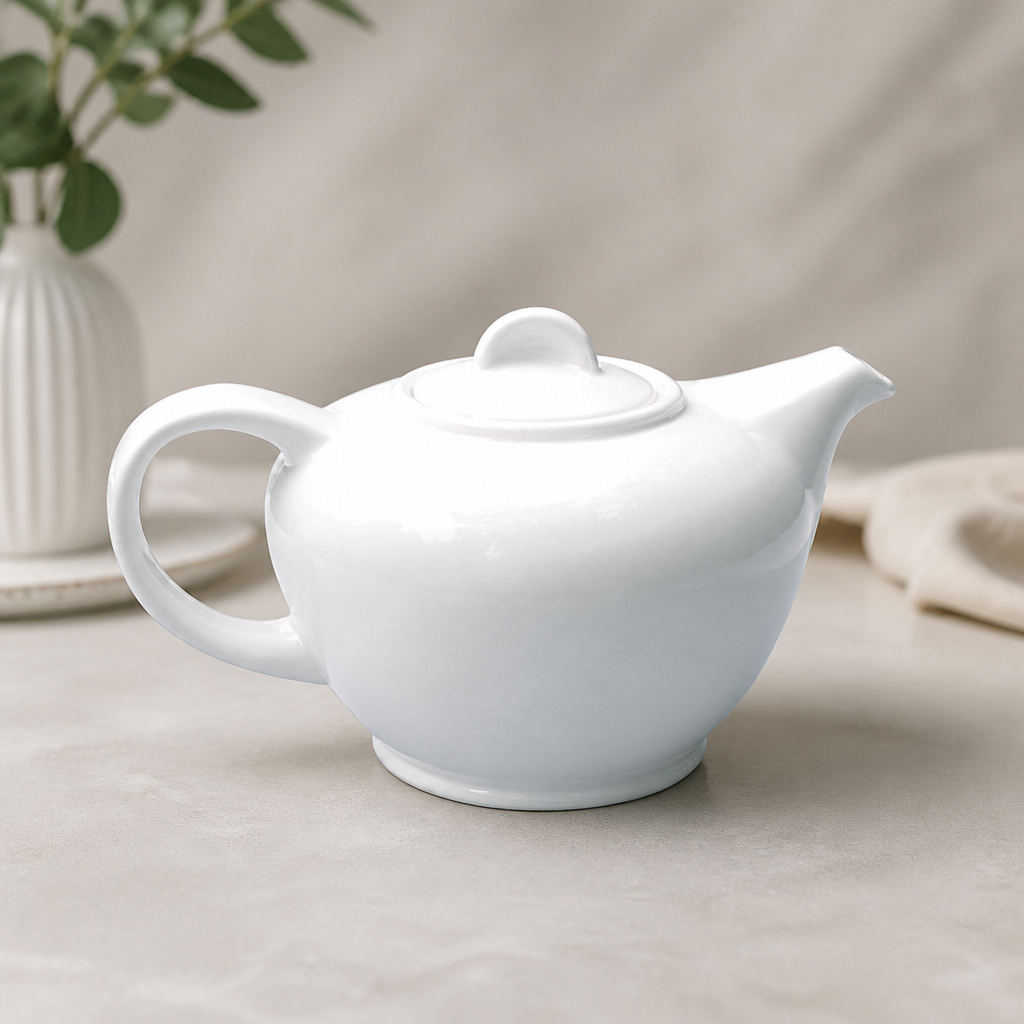 Commercial 710ml Fine China Teapots - 6 Pack