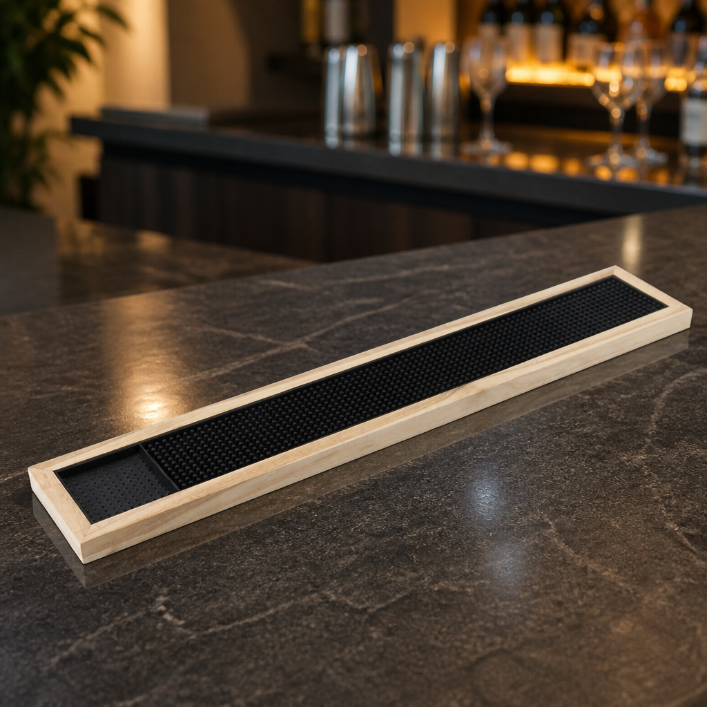 Wooden Bar Mat Frame 23cm Height for Commercial Use