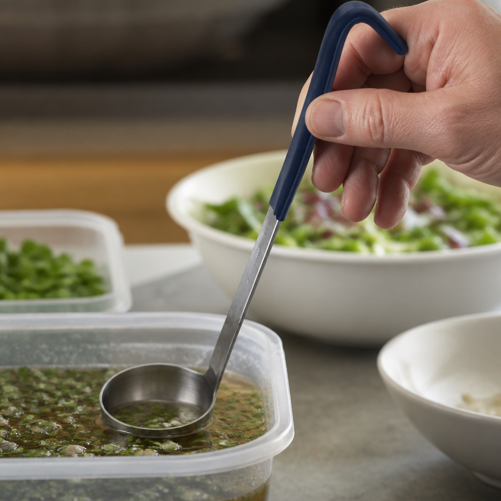 Commercial Heavy Duty Blue Ladle 59ml for food preparation
