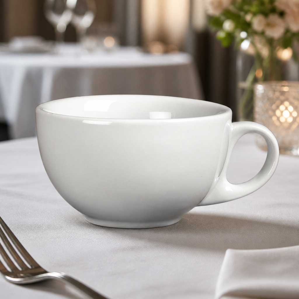 Commercial Cappuccino Cups 285ml Porcelain 12 Pack