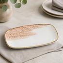 Commercial Oblong Plates Coral 298x153mm 12 Pack