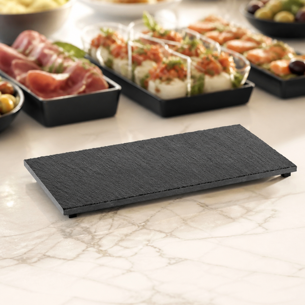 Commercial Slate Tray GN 1/3 325x176mm for Settings