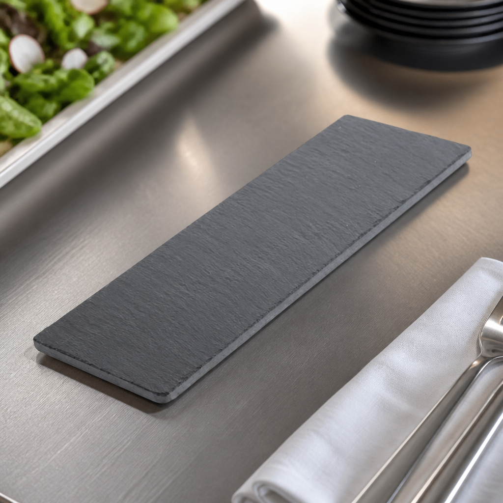 Commercial Slate Rectangular Platters 280x100mm 2 Pack