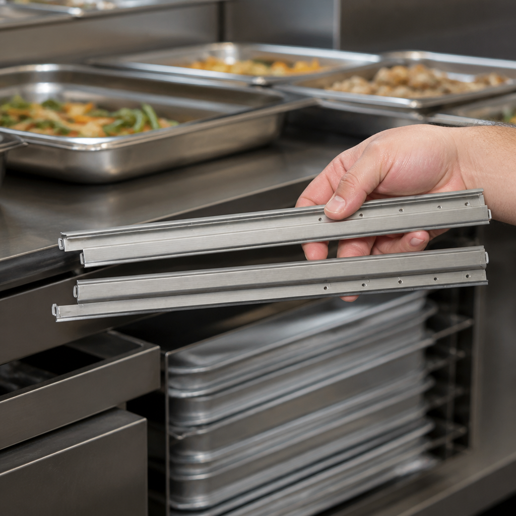 Replacement Drawer Slides for Commercial Food Warming Drawers