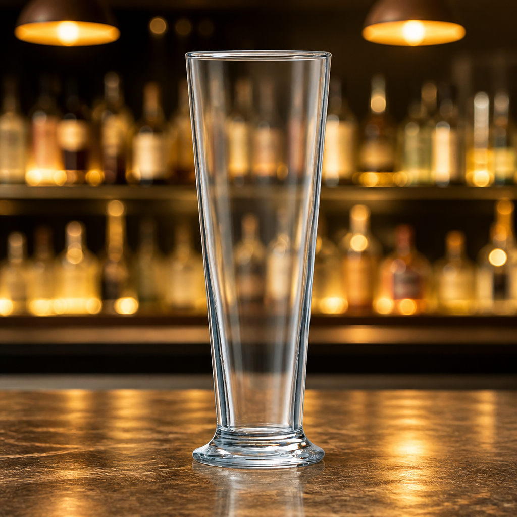 24 pack of 390ml commercial pilsner beer glasses