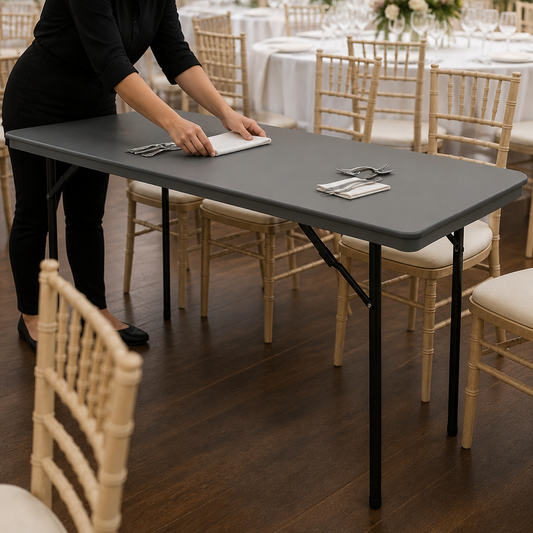 Commercial 6ft Folding Table with Locking Legs and Stability
