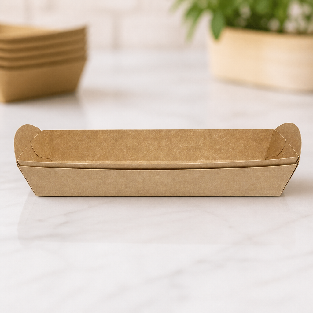 Commercial Recyclable Baguette Tray 500 Pack Takeaway Containers