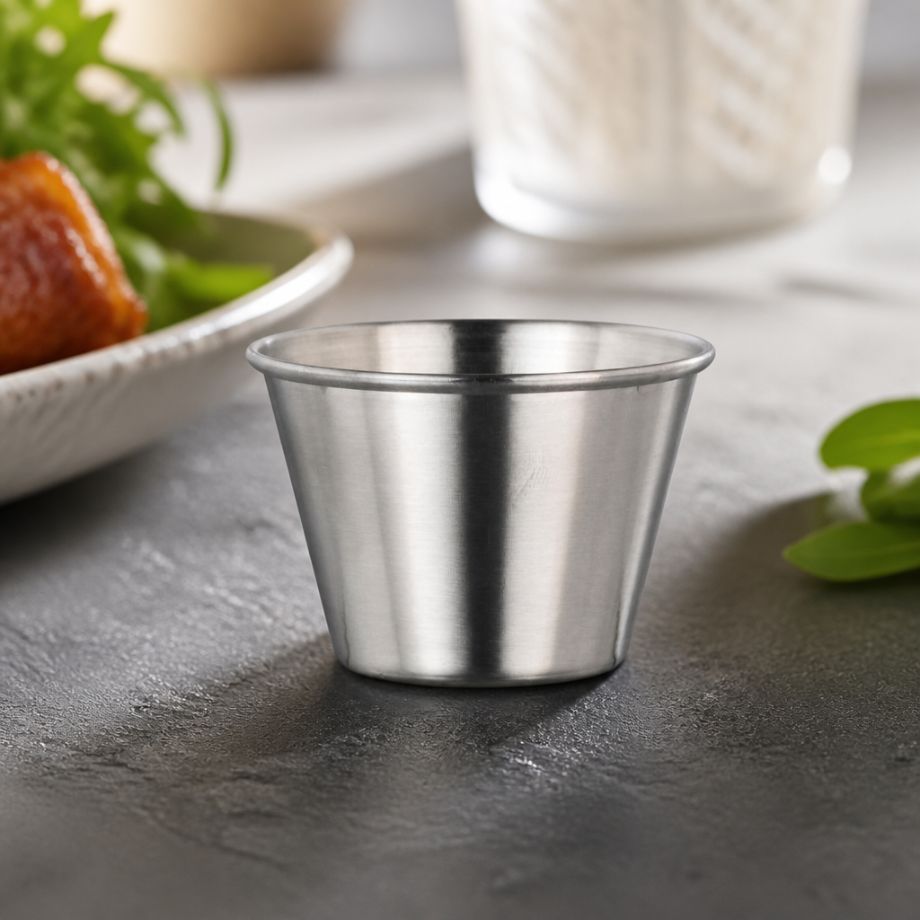 Commercial Stainless Steel Ramekins 70ml Tapas Bowls 48 Pack