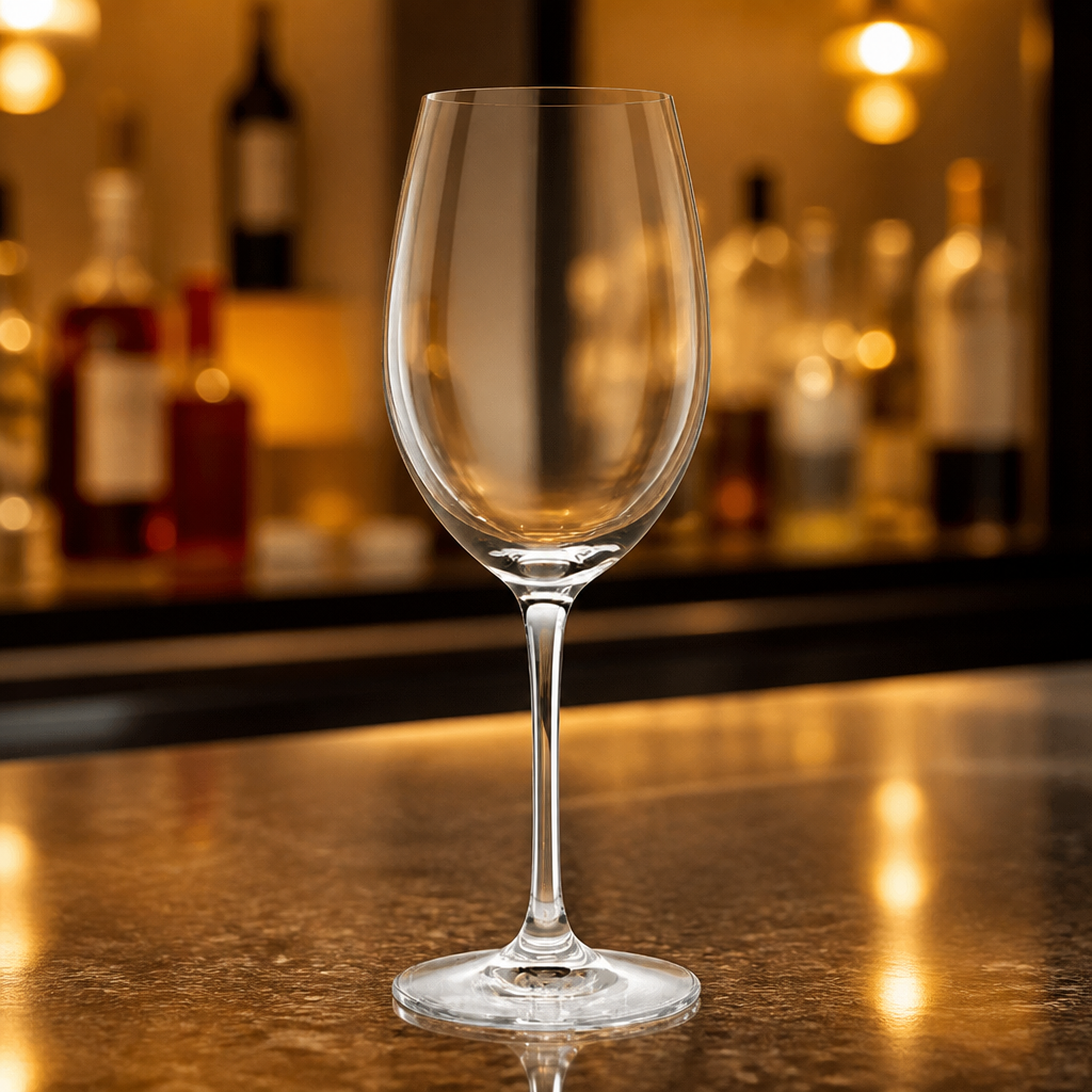 Commercial crystal wine glasses 355ml - 6 pack