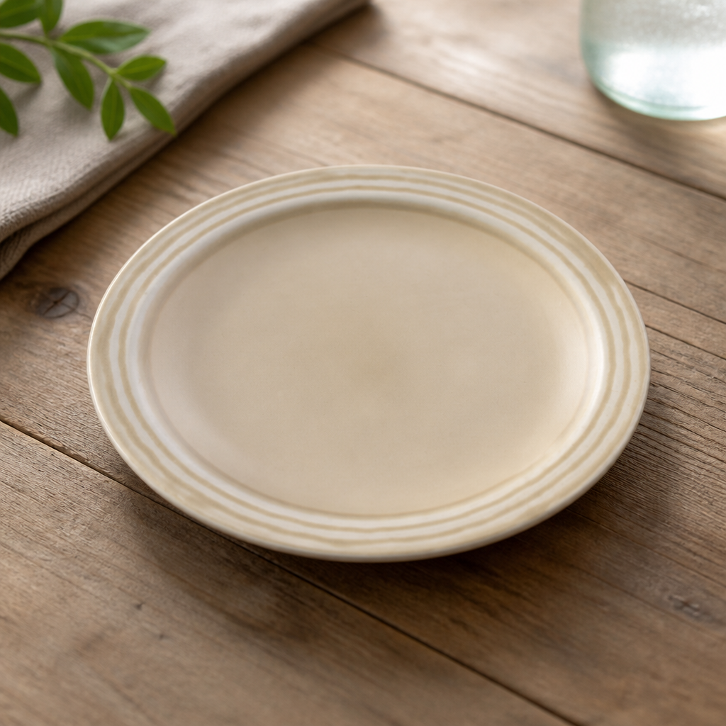 Commercial 152mm Linen Plate - 12 Pack Vitrified China