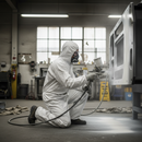 Premium Heavy Duty Type 5/6 Coverall - White, Microporous Film, Antistatic Treatment, and High Liquid Repellence