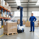 Premium Self-Propelled Pallet Wrapping Machine with PDS Film Carriage and Variable Settings for Efficient Load Wrapping