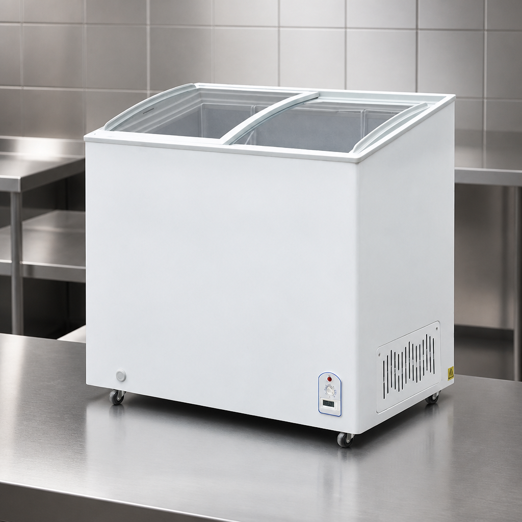 200Ltr Commercial Glass Door Display Chest Freezer