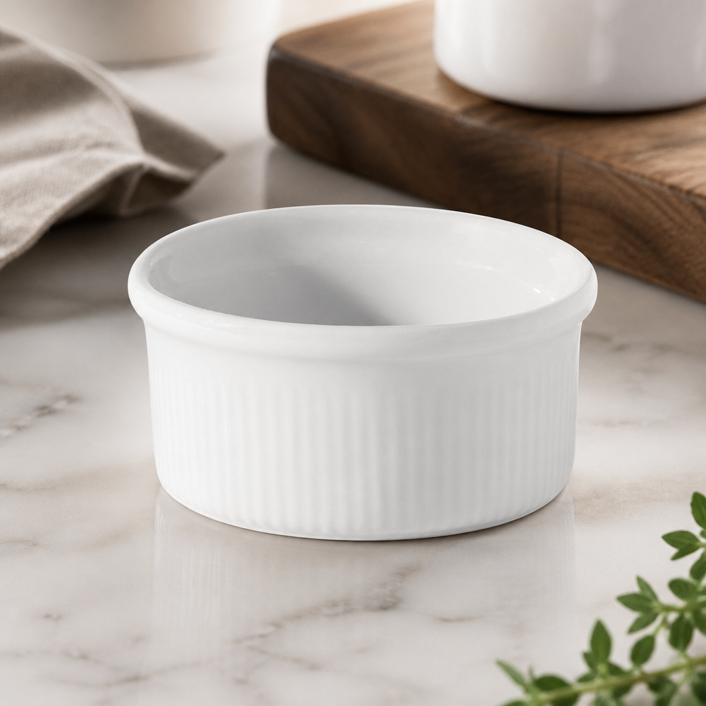 Commercial Ramekins 80mm 110ml Porcelain 12 Pack
