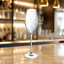Commercial Swirly Flute Glasses 240ml Set of 8 Dishwasher Safe